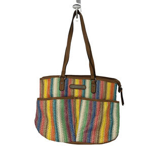 Rosetti Purse Colorful Handbag Shoulder Bag Hobo Raffia Rainbow Y2K Festival